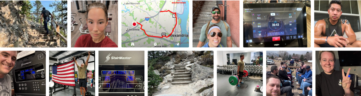 911 Stair Climb Collage