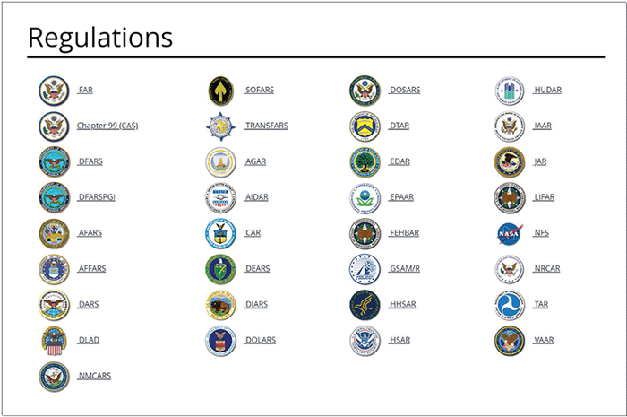 FARs table