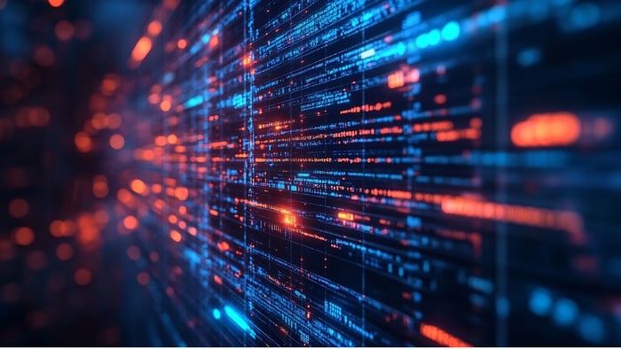 digital data closeup