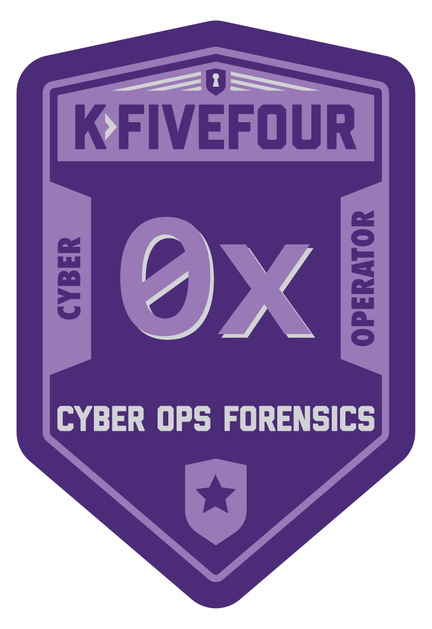 Cyber Ops Forensics Course Badge